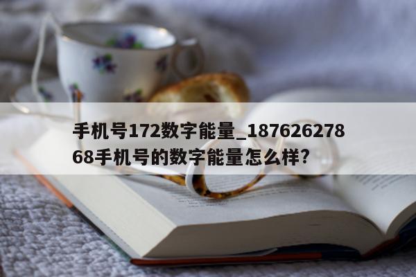 手机号 172 数字能量_18762627868 手机号的数字能量怎么样?- 第 1 张图片 - 小城生活