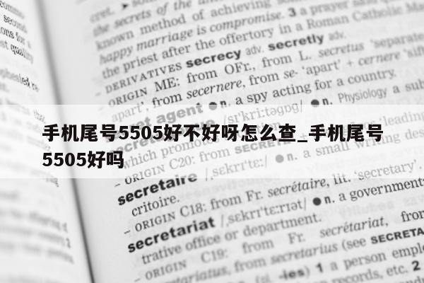 手机尾号 5505 好不好呀怎么查_手机尾号 5505 好吗 - 第 1 张图片 - 小城生活