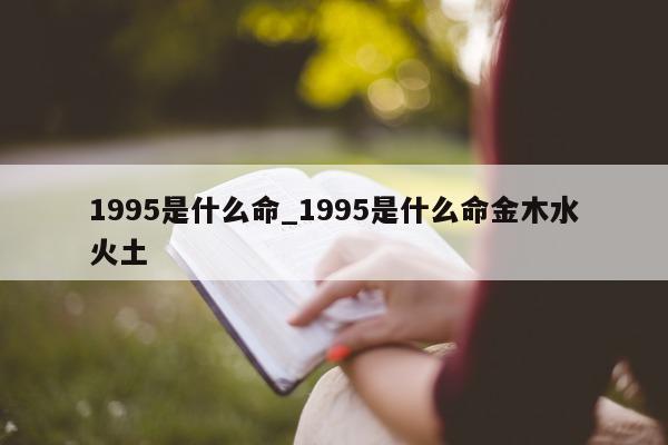 1995 是什么命_1995 是什么命金木水火土 - 第 1 张图片 - 小城生活