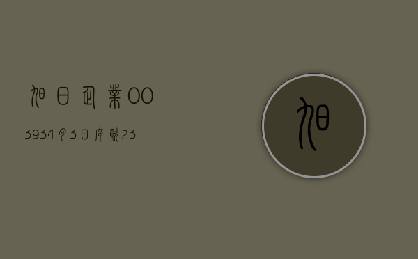 旭日企业(00393)4 月 3 日斥资 2.35 万港元回购 2.8 万股 - 第 1 张图片 - 小城生活