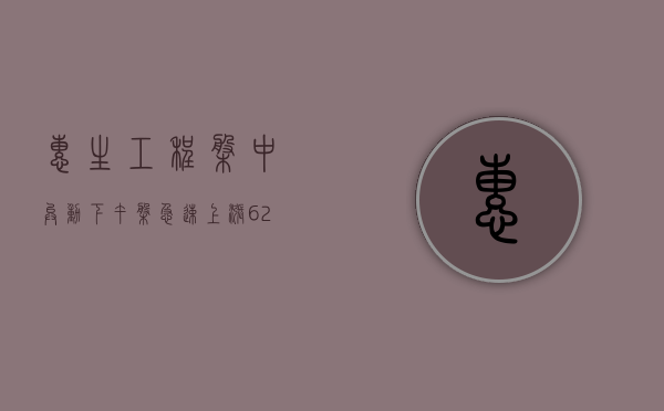 惠生工程盘中异动 下午盘急速上涨 6.25%- 第 1 张图片 - 小城生活