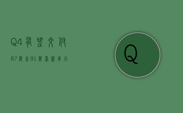 Q4 有望交付 8.7 万至 9.1 万台新车 小鹏汽车盘前涨超 4%- 第 1 张图片 - 小城生活