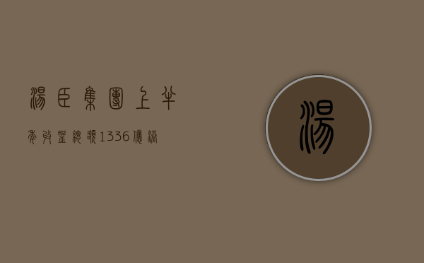 汤臣集团上半年收益总额 1.336 亿港元 期内溢利增至 1.026 亿港元 - 第 1 张图片 - 小城生活