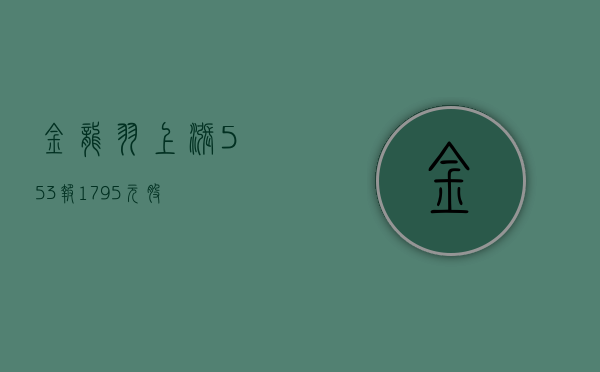 金龙羽上涨 5.53%	，报 17.95 元 / 股 - 第 1 张图片 - 小城生活