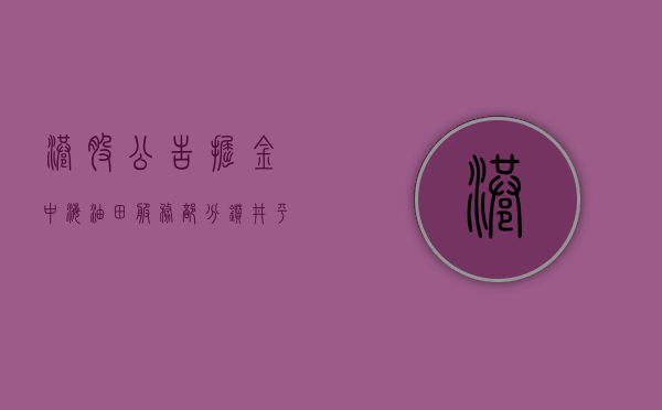 港股公告掘金 | 中海油田服务：部分钻井平台作业暂停对公司钻井板块影响较小 - 第 1 张图片 - 小城生活