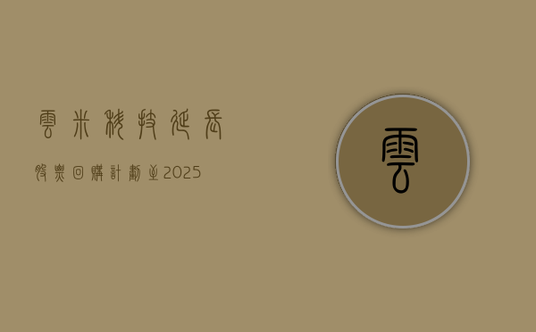 云米科技延长股票回购计划至 2025 年 10 月份 - 第 1 张图片 - 小城生活