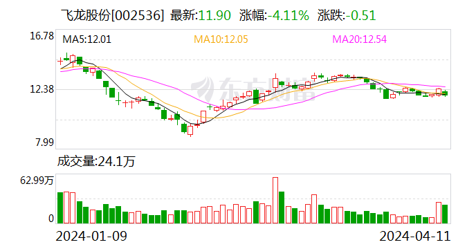 飞龙股份：2023 年净利润同比增长 211.14% 拟 10 派 3 元 - 第 1 张图片 - 小城生活