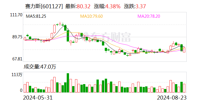 赛力斯 115 亿元拿下引望 10% 股权 力争三年实现年产销百万辆目标 - 第 1 张图片 - 小城生活