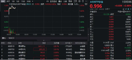 继续涨！沪指一举拿下 2900 点！A50 龙头全线上涨，A50ETF 华宝（159596）上探 3% 站上半年线 - 第 2 张图片 - 小城生活