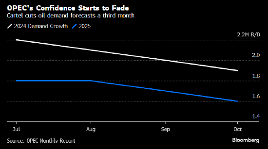 OPEC 连续第三个月下调全球石油需求增长预测 - 第 2 张图片 - 小城生活